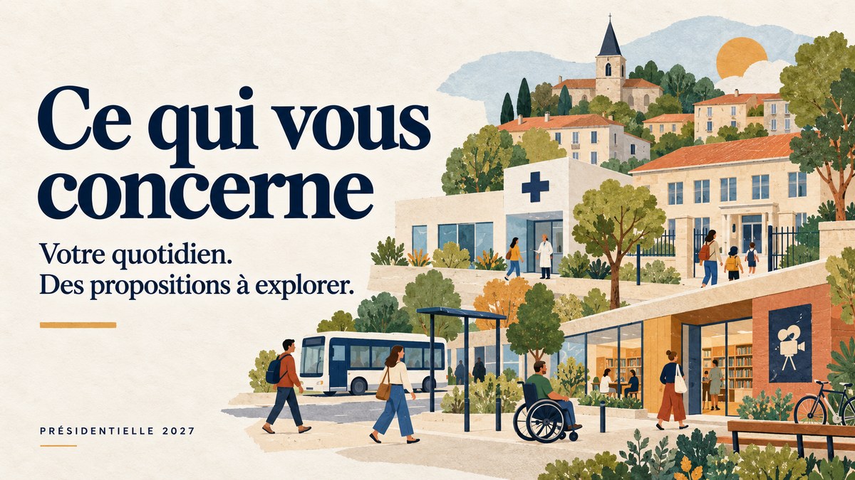 Ce qui vous concerne : logement, santé, école, culture, transports et espaces verts dans un même quartier.